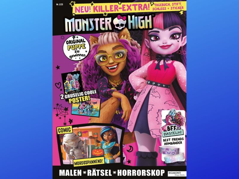 Egmont Ehapa Media bringt das Monster High-Magazin ins Presseregal!
